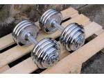 Jednoruky inky 2x20kg za 3990,- CHROM