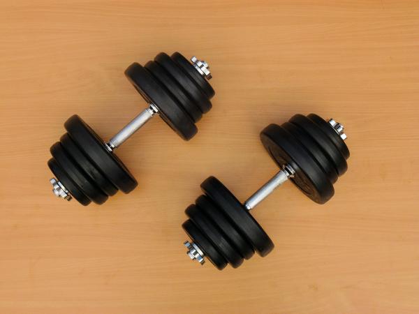 Jednoručky činky 2x14kg za 1390,-Kč