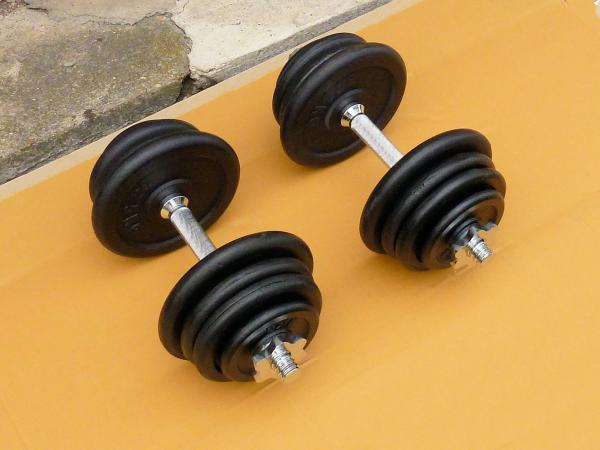 Jednoručky činky 2x23kg - NOVÉ