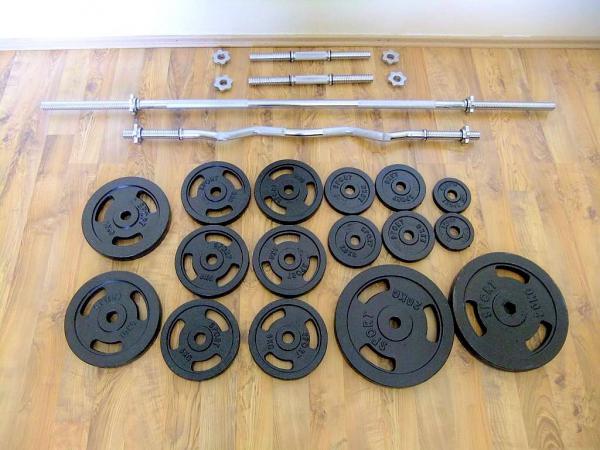 činky - Fitness sestava 125kg za 8880,-