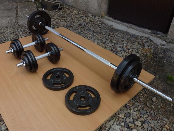 Fitness sada 80kg NOV za 5990,-