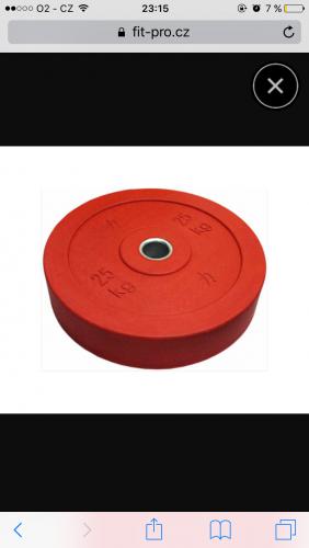 Kotoue odhazovac bumper plates