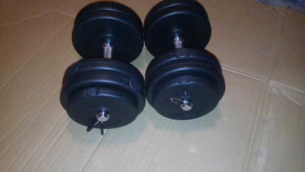 jednoruční nakládací činky 2 x 14,5 kg