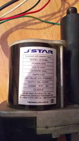 Motor zdvihu pro fitness, J-Star, Model JS18-BN