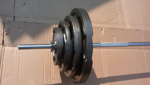 Nakládací činkový set na cvičení 117,5 kg