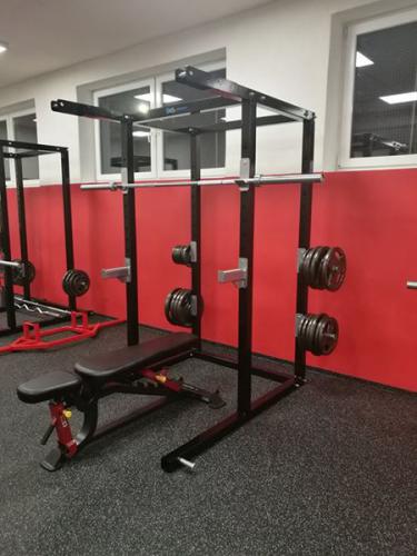 Masivní dřepovací klec do fitness a posilovny