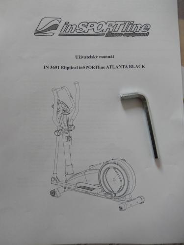 Eliptický trenažér Eliptical inSPORTline Atlanta Black