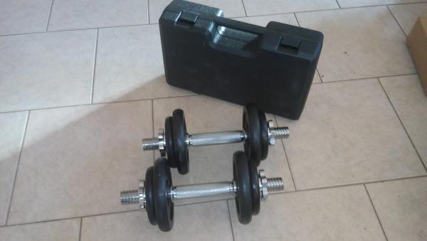 činky 2 x10 kg