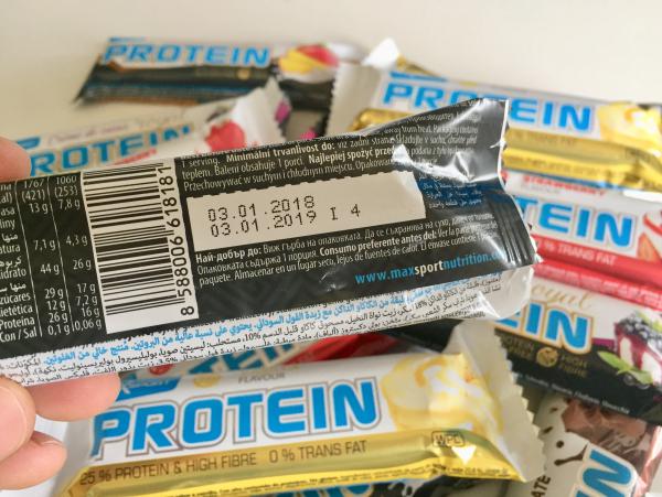 Proteinov tyinky Maxsport 20 ks