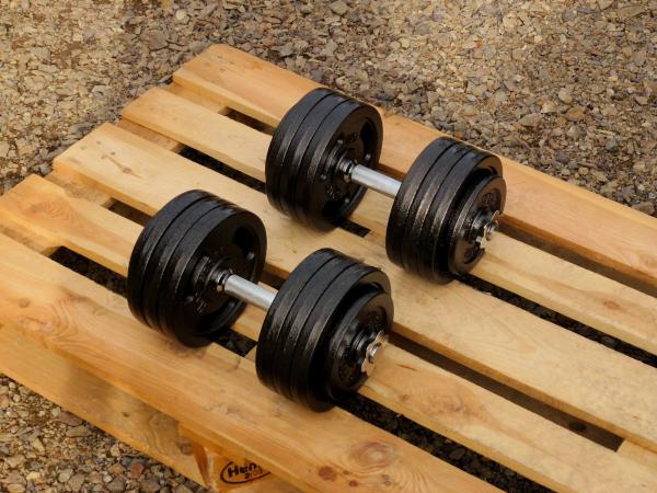 Nakládací činky 2x38kg za 5590,-