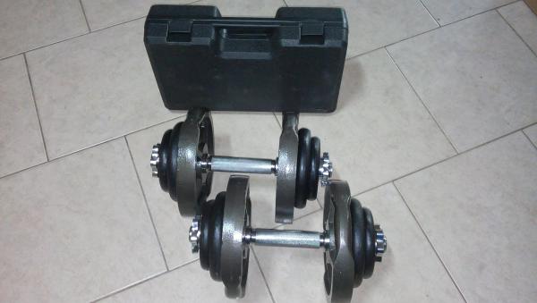 Jednoručky činkový set 2x20kg