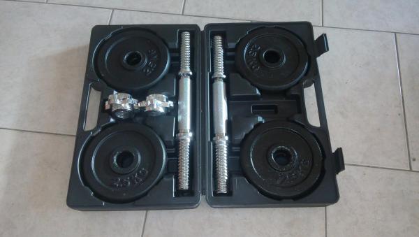 Jednoručky činkový set 2x10kg