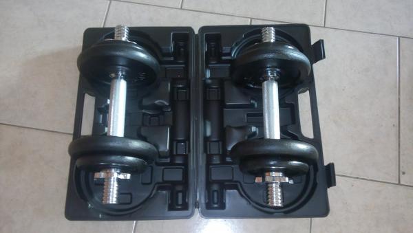 Jednoručky činkový set 2x10kg