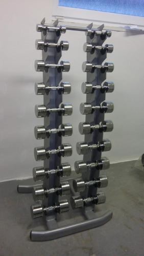 Sada jednoručních činek 1-10 kg + stojan