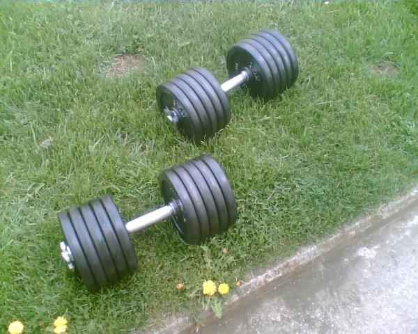Jednoručky činky 2x52kg za 5200,- NOVÉ