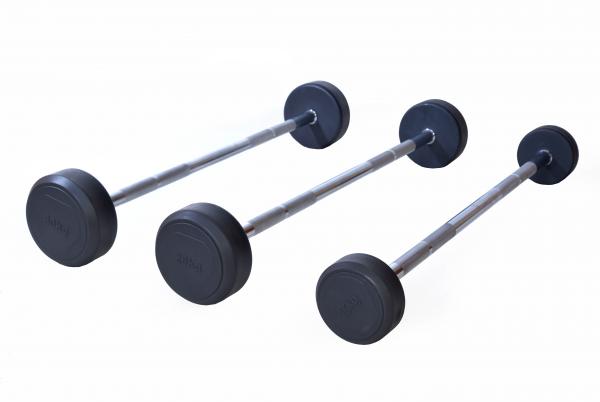 Obouruční činky pevné pogumované závaží 10 – 50 kg