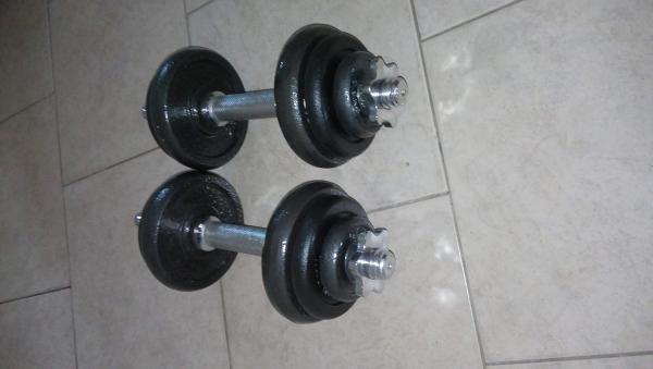 Jednoruční činky 2x10kg