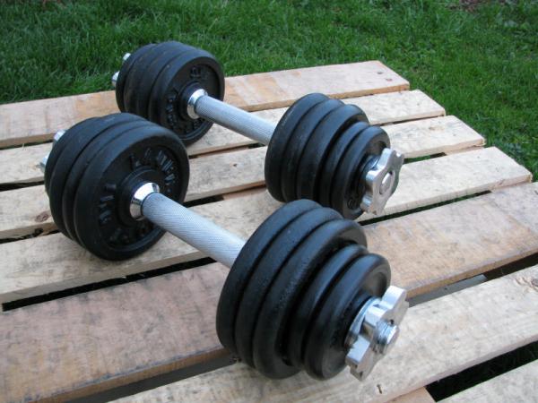 Jednoručky činky 2x12kg za 1190kč - NOVÉ