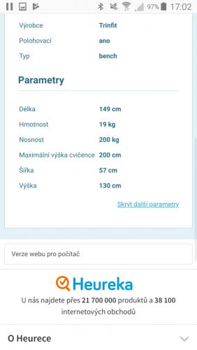 Prodám polohovatelnou lavici TRINFIT Vario LX6