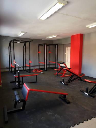 Realizace posiloven/fitness, vybaven, posilovac stroje