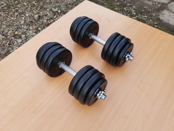 Jednoručky činky 2x14kg za 1490,-Kč