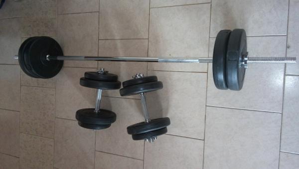 Nakládací činkový set 55 kg