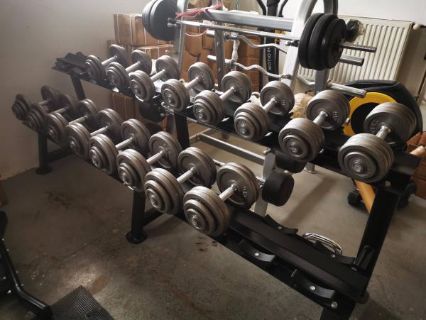 Sada jednoručních činek 7,5kg 30 kg