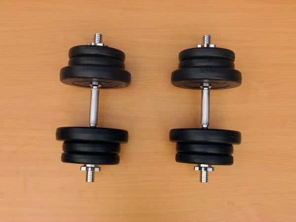 Jednoručky činky 2x13kg za 1390,-Kč