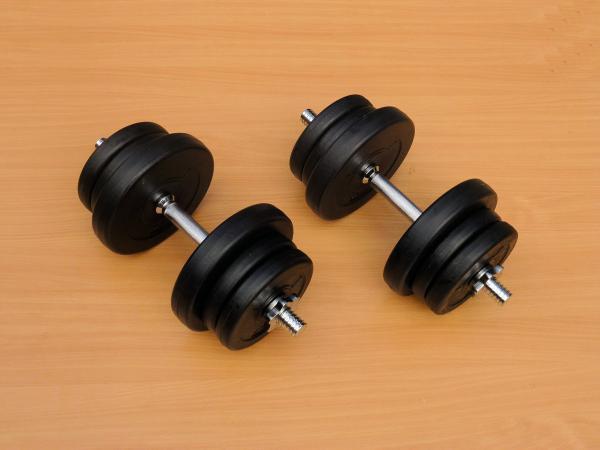 Jednoručky činky 2x13kg za 1390,-Kč