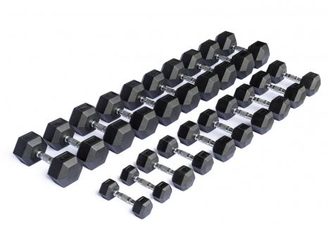 Jednoruční činky HEXA 32,5 až 50 kg