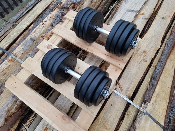 Jednoručky činky 2x17kg za 1690,-Kč