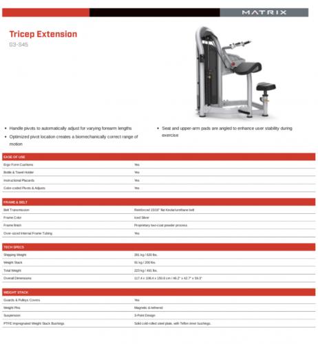 Matrix G3 Triceps