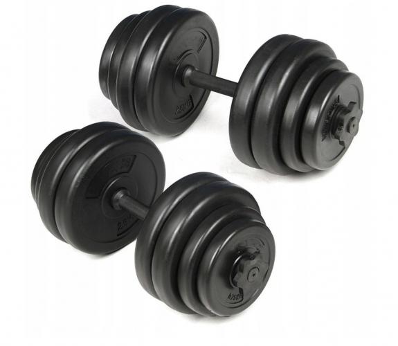činky 2x15kg za 1490,-Kč