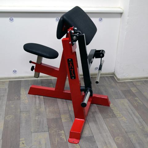 Biceps v sedě s kotoučovou zátěží