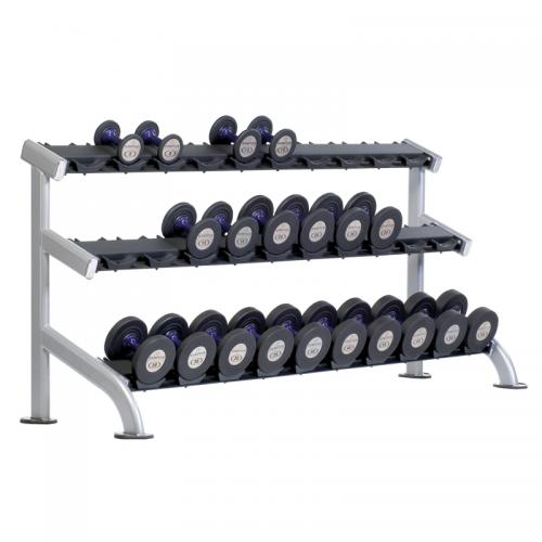 TUFF STUFF PROFORMANCE PLUS 3-TIER SADDLE DUMBBELL RACK (PPF-754) - trojad stojan na jednoruky