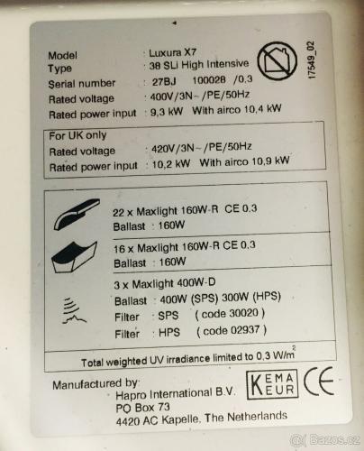 Solrium Luxura X7 High Intensive