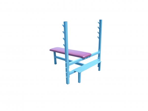 Lavice na bench press se zadním nášlapem