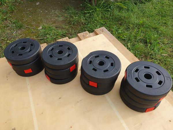 Kotouče na činky 40kg NOVÉ+LEVNÉ