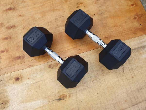 šestihranné činky 2x20kg (NOVÉ) - HEXA