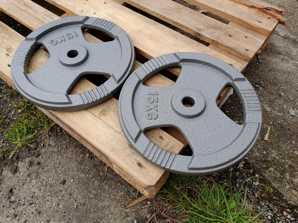 kotouče o váze 15kg na činku 31mm - HAMMER