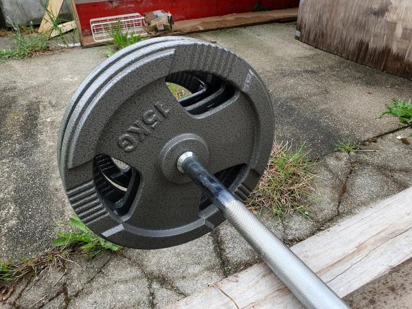 kotouče o váze 15kg na činku 31mm - HAMMER