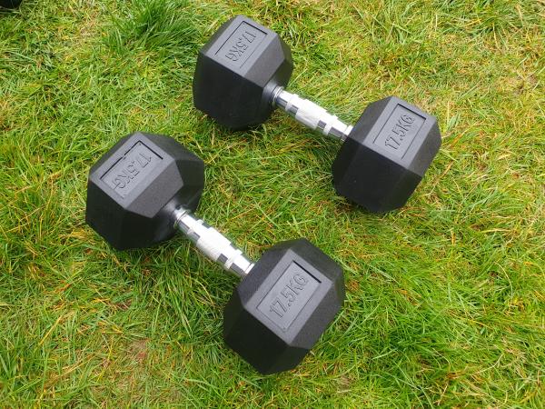 šestihranné činky 2x17,5kg (NOVÉ) - HEXA