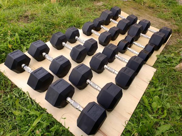 velká sada šestihranných činek - HEXAgonální 290kg