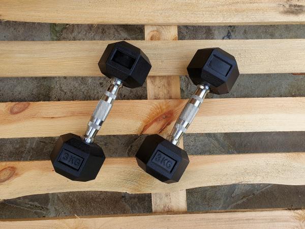 šestihranné činky 2x3kg (NOVÉ) - HEXA