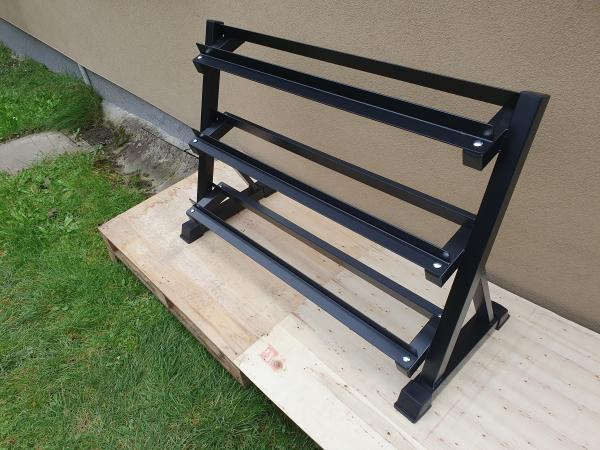 jednoručky činky - HEXA - sada 375kg + STOJAN