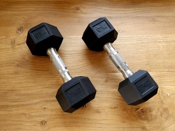 jednoručky činky - HEXA 2-10kg (108kg)