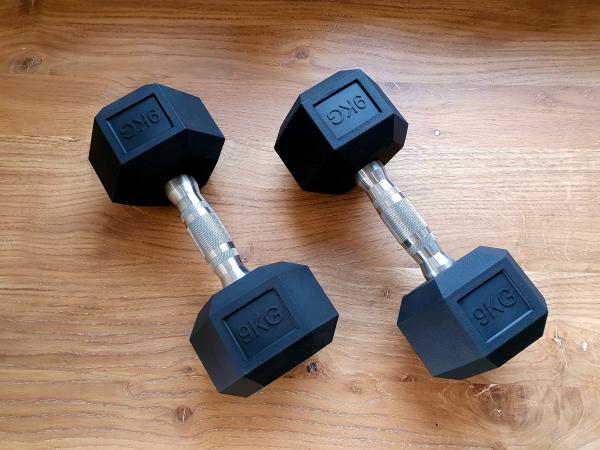 jednoručky činky - HEXA 2-10kg (108kg)