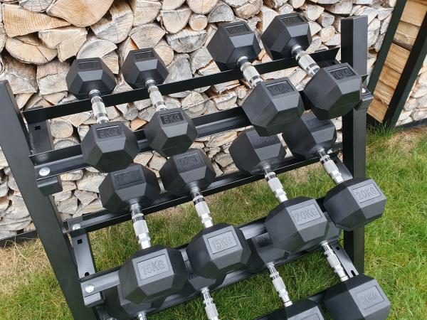 inky sada 210kg HEXA (5-30kg) + STOJAN